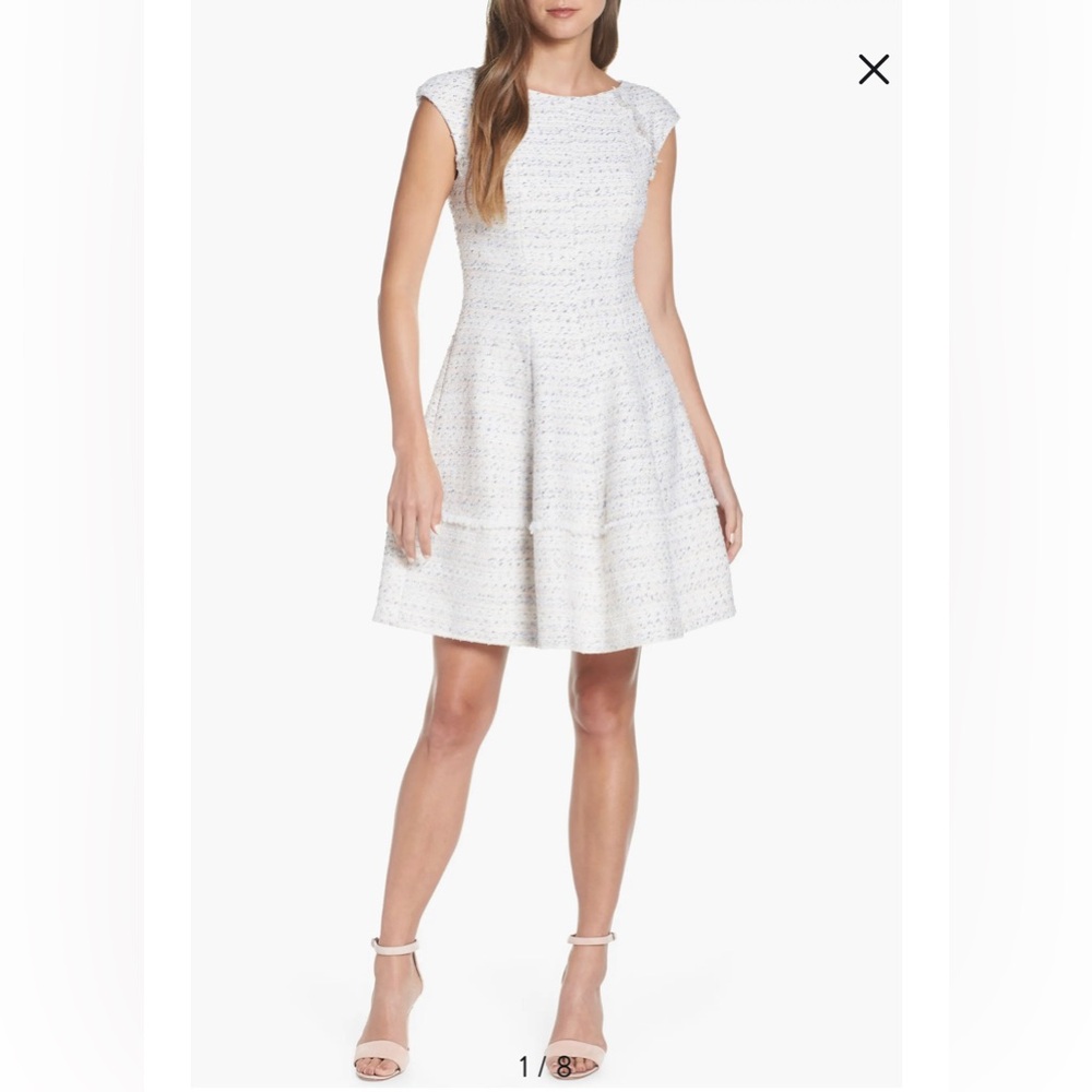 Tweed Fit & Flare Dress Harper Rose